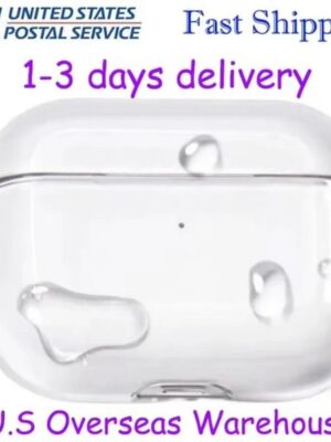 USA Stock For Airpods pro 3 2 airpod 4 Headphone Accessories Solid TPU Silicone Protective Cover Wireless Charging Box Shockproof Case