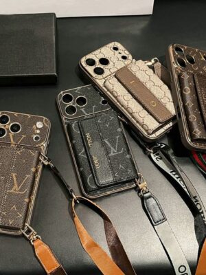 Designer Phone Case for iPhone 17 16 15 14 Pro Max Leather, Luxury Phone Case Wallet 13 Pro for Women Men Good Grip Shockproof Ultra Slim with Card Holder Flip Wallet Case
