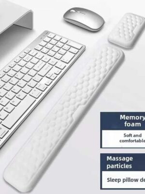 Keyboard Mouse Wrist Protection Rest Pad Ergonomic Wrist Rest Office Wrist Memory Foam Mouse Pad For Computer Laptop PC MousepadT260508