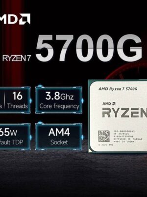 NEW AMD Ryzen 7 5700G L316M 7NM DDR4 38GHz 8-Core 16-Thread R7 5700G Processor 65W Gaming CPU Socket AM4 Without Cooler
