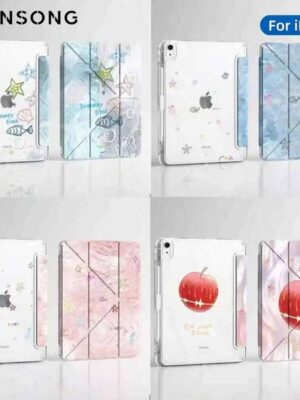 For iPad Pro Air 13 11 M5 M4 M3 M2 10th 11th A16 12.9 9/8/7 10.2 4/5th Mini 7 6 Case with Pencil Holder 26Y0505