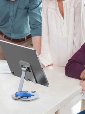 GeneralDesk Metal Mobile Phone Holder Stand For iPad Adjustable Desktop Tablet Holder Universal Table Cell Phone StandT2600604