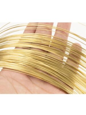 Brass Wire 0.3/0.4/0.5/0.6/1mm-5mm H62 Brass Wire Round Wire Beading Wire For Jewelry Making Gold Colors