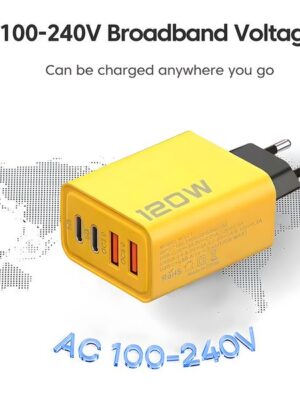 4 Ports USB C PD Charger Quick Charge 3.0 Type C USB Phone Chargers Fast Charging Adapter For iPhone 15 14 2025 Samsung Xiaomi Huawei