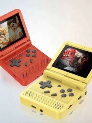 POWKIDDY V90 3.0-Inch IPS Screen Handheld Players Dual Open System Over 3000Games Consoles Retro Video Game Children Gifts W260511