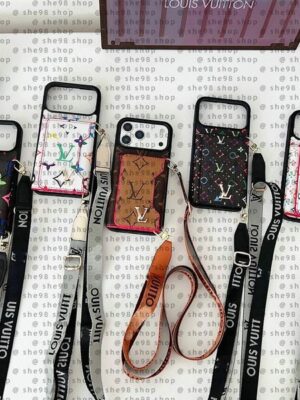 Designer Fashion Cellphone Leather Pouch Back Wallet Case for iPhone 17 16 15 Pro Max 13 12 14Pro Max 15 14Plus 13 Galaxy S24 Ultra S23 Plus s22 Shockproof Cover Z260522