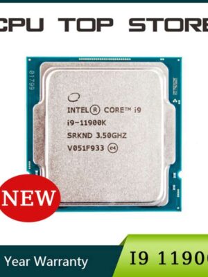 NEW Core I9 11900K 3.5GHz Eight-Core 16-Thread CPU Processor L3=16MB 125W LGA 1200 Sealed but without cooler H510 Motherboard