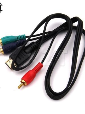 3ft 1m HDMI-compatible Male to 3 RCA Video Audio AV Adapter Cable 3RCA Stereo Converter Component for TV Set-Box DV DVD PC