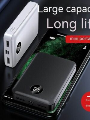 Power Bank 20000mAh Portable Charger External Battery 18W QC3.0 PD Fast Charging Power Bank 88000 mAh for iPhone 12 8 X Poverban