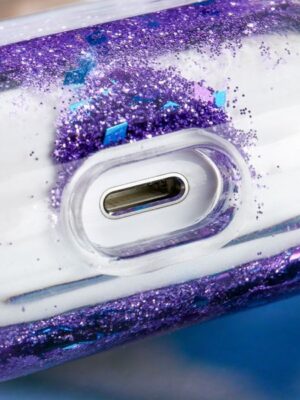 Glitter Liquid Earphone Case For Airpods Pro Case air pods 2 Hard PC Transparent Protect Cover For Airpods 1 2 1:1 Charging Box