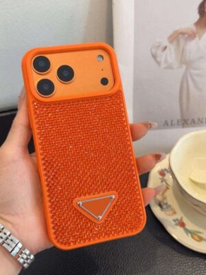 with diamonds 17 Pro Max Phone Case letter Designer embossing Leather iPhone Case with for iPhone 16 ProMax Cases Apple 15 14 Plus Cell Phone Cases Mobile Cover AAA 6EW