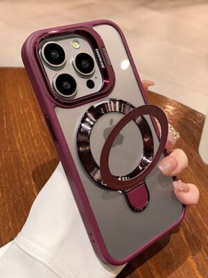 Wireless Magnet Plating Phone Case For Magsafe For iPhone 16 Pro Max 15 14 13 12 11 ProMax XR 14Plus 15Plus 16plus Magnetic Soft TPU Back Cover with Camera Len Protection