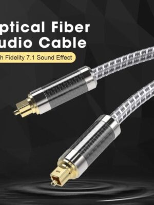 Digital Optical Audio Cable Toslink SPDIF Optic Fibre Cable for HiFi5.1 7.1 Amplifiers Blu-ray Player Xbox 360 Soundb