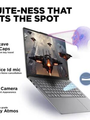 Lenovo Yoga Slim 7 Intel, 35.56cms, Luna Grey – Laptop – Intel® Core™ Ultra 7 155H – 512 GB SSD – 16 GB RAM – Windows 11 Home | 83CV009XIN