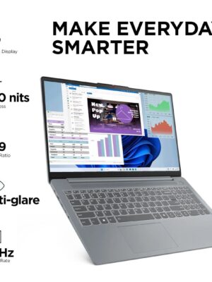 Lenovo IdeaPad 3 15 – Intel i3, 8 GB RAM, 512 SSD, Arctic Grey – Laptop – Intel® Core™ i3 – 512 GB SSD – 8 GB RAM – Windows 11 Home | 82RKR001R0