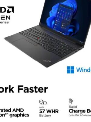 Lenovo ThinkPad E16, Graphite Black – Business Laptop – AMD Ryzen™ 5 7535HS – 512 GB SSD – 16 GB RAM  | 21M5S0WA00