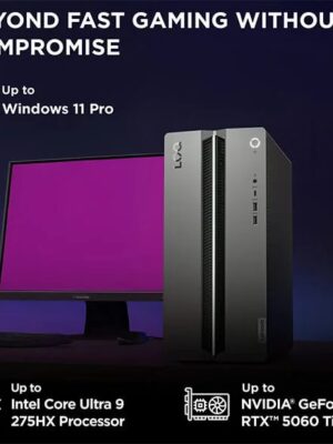 Lenovo LOQ Tower Intel, Luna Grey – Gaming Desktop | Gaming PC – Intel® Core™ Ultra 7 255HX – 512 GB SSD – 8 GB RAM – Windows 11 Home | 91AYCTO1WWIN2