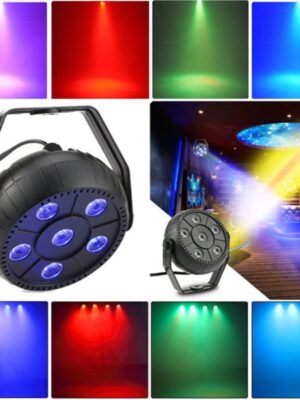 LED Stage Light Sound Active Automatic Par Light 6 Led RGB Par Lamp 9W Disco Laser Lights Wedding Stage Lamp Disco Bar Lamp