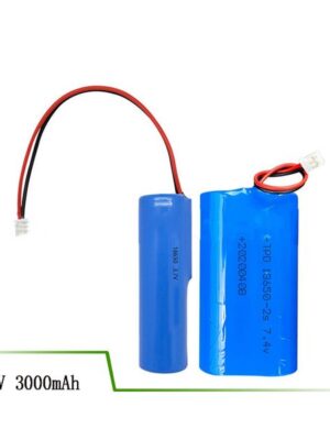 7.4v3000mAh Lithium battery pack with 18650 3000mAh Cell and TPC For Emergency lights Electronic digital Products And so on