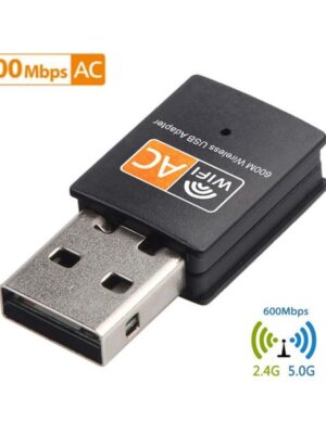 600Mbps Free Driver USB Wifi Wireless Adapter 5G Antenna Ethernet PC Lan Wi fi Dongle AC Wi-fi Receiver