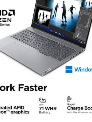 Lenovo ThinkBook 16″ AMD Ryzen™ 7 7730U, Arctic Grey – Laptop – AMD Ryzen™ 7 7730U – 512 GB SSD – 16 GB RAM – 16 in – Windows 11 Home | 21KKXA10IN