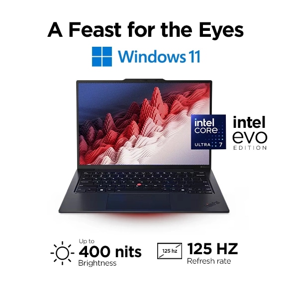 Lenovo ThinkPad X1 Carbon - Ultra 7, 16 GB RAM, 1TB SSD, Black - Business Laptop - Intel® Core™ Ultra 7 165U vPro® - 1 TB SSD | 21KDX00LR1