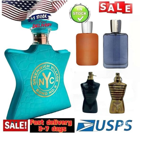 US stock 2-7 days bond no 9 cologne for mens designer men perfume women 100ml perfumes fragrances for women parfum Lasting fragrance
