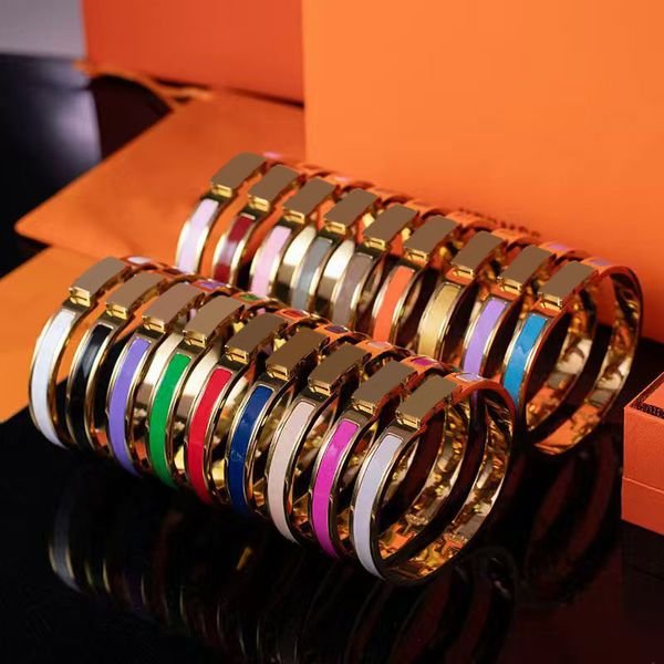 Brand H Bracelet High Quality 18k Gold Multi Style Charm Bracelet 8mm Designer Jewelry for Women