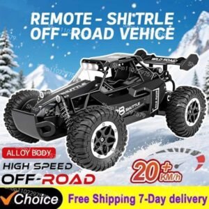 RC Car 116 Alloy 2WD With Led Lights 24G Radio Remote Control Cars 20Km/h Climbing Off-Road Control Truck Outdoor Toy for BoysT251215
