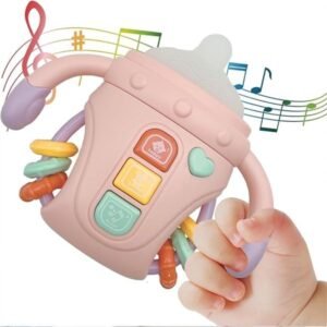 Baby Rattle Musical Sensory Learning Toy with Music Lights Pacifier Teething for Toddlers Boys and Girls Gifts 024M a260917