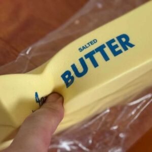 1PC Antistress Butter Stress Anxiety Relief Fidget Slow Rising Squishy Squeeze Elastic Cheese Stick Prank Toys H2603133 ss