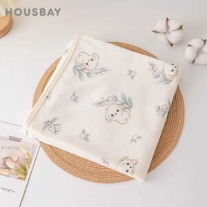 Newborn Baby Blanket 9090Cm Stroller Cover Soft 100Cotton Summer Thin Kids Quilt Newborn Swaddling Baby Bath Towel Crib Sheets Z250930