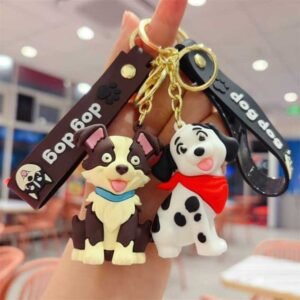 Cute Puppy Husky Keychain Creative Plush Pendant Bag Charm Car Key Claw Machine Small Gift L26071675RW