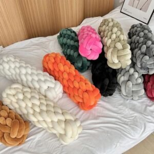Knot Pillow Super Soft Elastic Shell Shaped Washable Home Sofa Couch Decorative Cushion Home Office Living Room Throw Pillow 241218