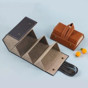 Portable Glasses Case Cover PU Leather 5 Pairs of Sunglasses Holder Box Eyeglasses Storage Box Magnet Switch PU Bag 260930