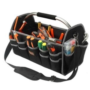 Bag 1680D Oxford Cloth Tool Tool Bag Iron Tube Multifunctional Electrician Tools Storage Large Capacity Woodworking Handbag Toolbag L260919