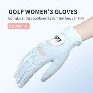 Golf gloves for women lady Girl Professional 1 Pair Pink Blue 2 Colors fabric sports golf game ball Tennis Baseball Gift 1Pair 260716