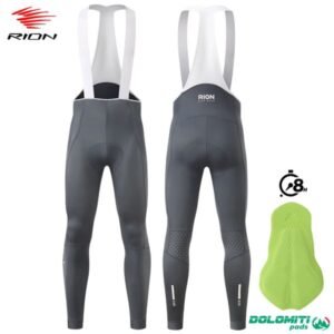 RION Mens Cycling Bib Pants Bicycle Trousers MTB Tights Road Pro Bike Bibs Windproof Italian Dolomiti Pads Autumn Clothing 6 8H 260604BJ