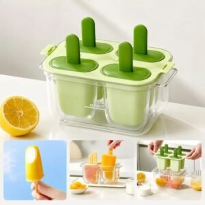 Popsicle Mold Household Ice Cream Doublelayer Food Grade Lattice Maker Box Making Tool for Juices and Fruits 260713