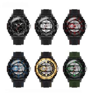 DHwatches Sanda Hot-Selling Fashionable Sports Multi-Function Electronic Watch Temperature Display Luminous Men's Wristwatch