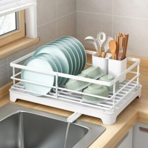 Drainboard Drainer Dish Kitchen Bathroom Racks Tableware Seasoning Spice Storage Organizer Removable Utensil Holder