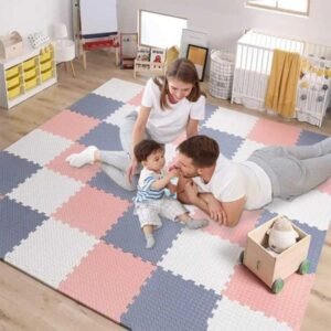 Carpet 1-24Pcs Baby Play Mat Family Children's Room Game Carpet EVA Foam Interlocking Anti-Slip Sports Floor Tile Soft Floor Mat Q260921