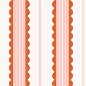 and Wallpapers Peel Boho Scallop Stick Wallpaper Red/Pink Striped Self Adhesive Wallpaper Removable Renter Friendly Contact Paper L260928