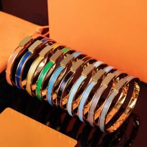 H Bracelet High Quality 18k Gold Letter Designer Jewelry for Women Multi Style Enamel Charm Bracelet