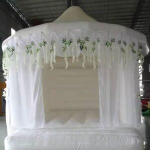 Factory Direct 4.5mLx4.5mWx3.5mH (15x15x11.5ft) High quality funny PVC inflatable wedding bounce castle party jumping Castles white Adult Kids bouncy house