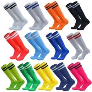 1 Pair Football Sports Socks Long Knee Cotton Spandex Kids Legging Stockings Soccer Baseball Ankle Adults Children Socks 250611