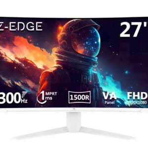 Z-EDGE UG27S 27″ 300Hz Cuved Gaming White Monitor