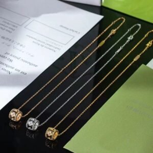 Brand Clover Necklace Women's Designer Crafts Kaleidoscope Pendant Necklace High Quality Luxury Jewelry