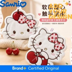 Sanrio Hello Kitty Towel, Hanging Type, Thickened, Absorbent, Soft, Skin-Friendly, Multifunctional, Kitchen, Cartoon, Cute Hand Towel f0