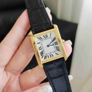 Top quality tanks watch womens watch super clone watch mens watch designer watch swiss quartz movement sapphire glass leather strap 22mm with box BWV9